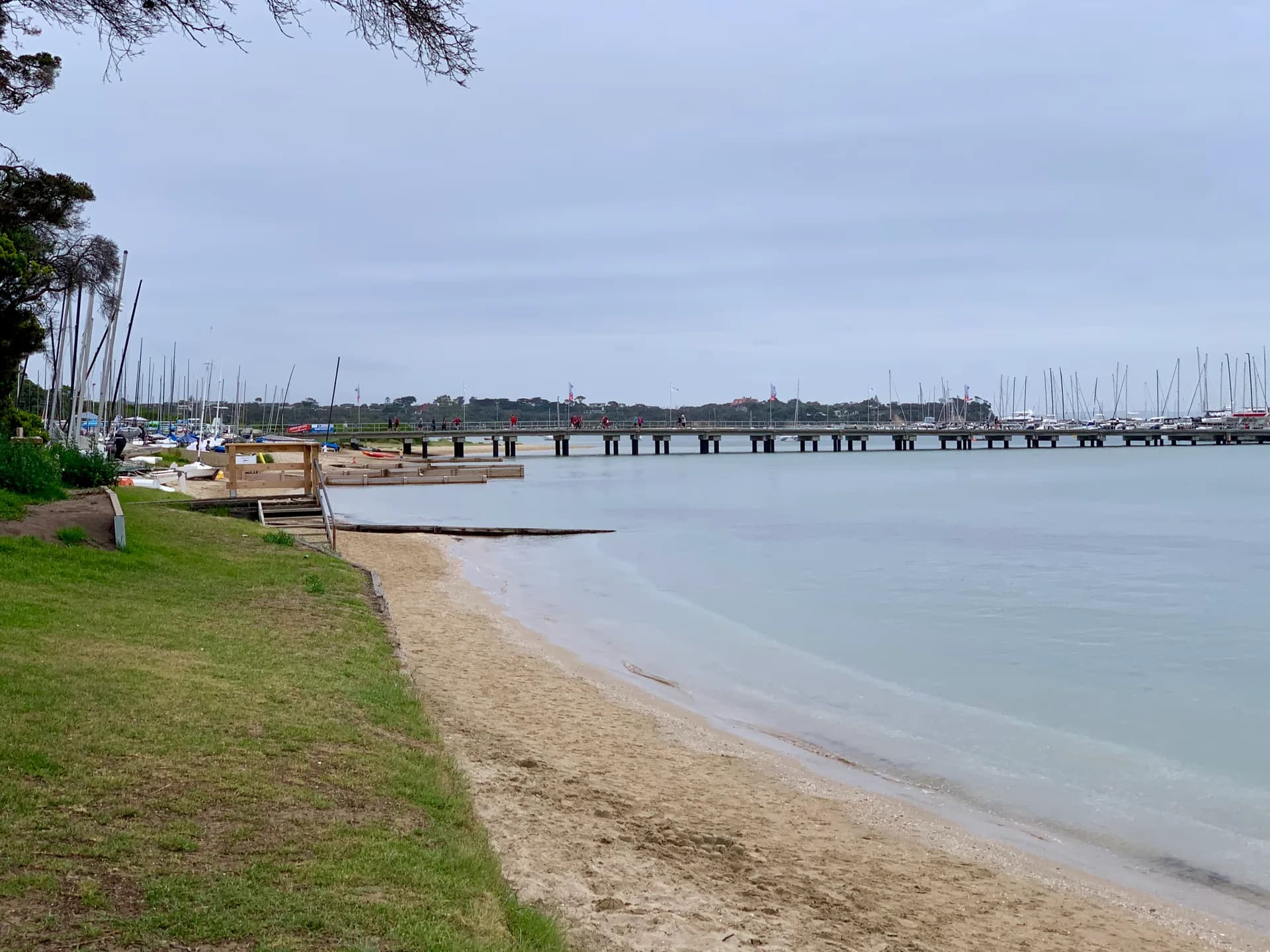 Blairgowrie Marina and beach on the Mornington Peninsula, Victoria