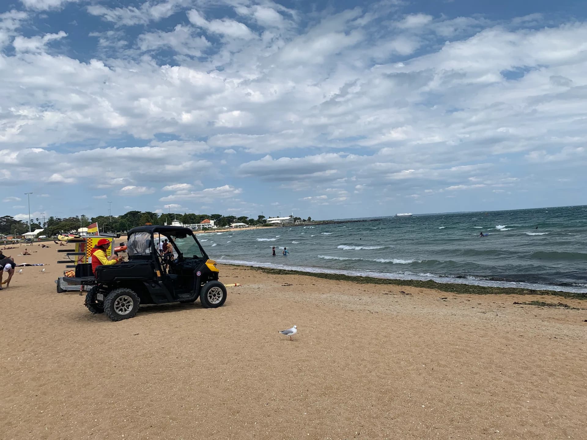 Williamstown Beach on the inner edge of Port Phillip Bay, Victoria